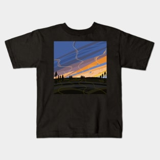 Sunset clouds in Lapland Kids T-Shirt